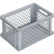 Transportbehälter L400xB300xH220mm grau PP Durchfassgr.Seitenwände durchbrochen