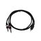 OMNITRONIC Adapterkabel 3,5 Klinke/2xKlinke 1,5m sw