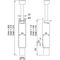 Türfeststeller 1045.02 Alu.silberf.lack.Hubh.90mm Türmontage KWS