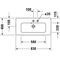 Duravit Möbel-WT ME by Starck compact m ÜL m HLB 830x400mm 2 HL we sdm WG