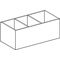 Geberit Schubladeneinsatz VariForm H-Unterteilung 150x98x373mm