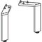 Geberit Möbelfuß SMYLE Square 2 Stück, verchromt Höhe 180mm