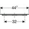 Geberit Möbelgriff iCon 447x19x33mm verchromt