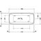 Duravit Whirlwanne QATEGO 180x80 m 2 RS Air-System weiß matt