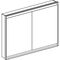Geberit Spiegelschrank ONE mit ComfortLight, 2 Türen 1200x900mm