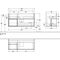 V&B Waschtischunterschrank FINION 1196x591x498mm Regal anthr. ma Wln ven