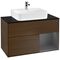 V&B Waschtischunterschrank FINION 1000x603x501mm Regal anthr. ma Wln ven