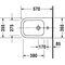 Duravit Stbidet HAPPY D.2 BACK-TO-WALL m ÜL HLB 365x570mm 1 Hahnloch weiß WG