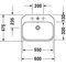 Duravit Waschtisch HAPPY D.2 m ÜL HLB 600x475mm 1 Hahnloch weiß WG
