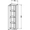 Duravit Hochschrank DURASTYLE 360x500x1800mm A re Kast. dunkel/basalt
