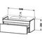 Duravit Waschtischunterbau DURASTYLE 453x1000x398mm kastanie dunkel/weiß matt
