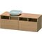 Duravit Waschtischunterbau DURASTYLE 550x1400x500mm Auss li eur. Eiche/europä