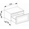 Keuco Sideboard EDITION 11 700x350x535mm weiß seidenmatt