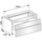 Keuco Waschtischunterbau EDITION 400 1050x546x535mm o HL-Boh ei ant