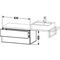 Duravit Konsolenunterschrank L-CUBE 400x820x477mm amerikanisch nussbaum