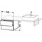 Duravit Konsolenunterschrank L-CUBE 400x520x547mm schwarz hochglanz
