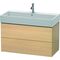 Duravit Waschtischunterbau L-CUBE 544x984x459mm mediterrane eiche
