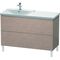 Duravit Waschtischunterbau L-CUBE 1220x481x709mm eiche kaschmir