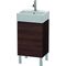 Duravit Waschtischunterbau L-CUBE 593x434x341mm Ans links kastanie dunkel