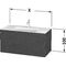 Duravit Waschtischunterbau L-CUBE m WT Vero Air 500x800x480mm 3 HL Ei ka