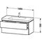 Duravit Waschtischunterbau L-CUBE m WT Vero Air 500x1000x480mm o HL pi sil