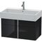 Duravit Waschtischunterbau VERO AIR 440x784x431mm schwarz hochglanz