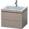 Duravit Waschtischunterbau L-CUBE m WT Vero Air 500x600x480mm 1 HL Ei ka