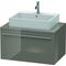 Duravit Konsolenunterschrank X-LARGE 440x800x548mm flannel grey hochglanz