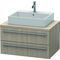 Duravit Konsolenunterschrank X-LARGE 440x800x548mm pine silver