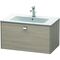 Duravit Waschtischunterbau BRIOSO Griff chrom 442x820x479mm pine silver