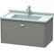 Duravit Waschtischunterbau BRIOSO Griff chrom 452x820x469mm basalt matt