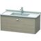 Duravit Waschtischunterbau BRIOSO Griff chrom 452x1020x469mm pine silver