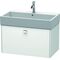 Duravit Waschtischunterbau BRIOSO Griff chrom 442x784x459mm weiß matt