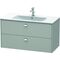Duravit Waschtischunterbau BRIOSO Griffe chr 553x1020x479mm betongrau matt