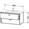 Duravit Waschtischunterbau BRIOSO Griffe Frontfarbe 553x1020x479mm grap ma