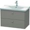 Duravit Waschtischunterbau BRIOSO Griffe Frontfarbe 561x820x479mm bas matt