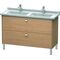 Duravit WT-Unterbau BRIOSO COMPACT Griffe chr 693x1220x469mm europ. eiche