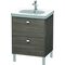 Duravit Waschtischunterbau BRIOSO Griffe chrom 693x620x469mm pine terra