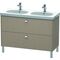 Duravit Waschtischunterbau BRIOSO Griffe chrom 693x1170x469mm leinen