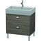 Duravit Waschtischunterbau BRIOSO Griffe chrom 570x684x459mm pine terra