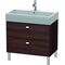 Duravit Waschtischunterbau BRIOSO Griffe chr 570x784x459mm kastanie dunkel
