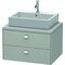 Duravit Konsolenunterschrank BRIOSO Griffe chr 442x720x550mm betongrau matt