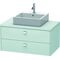 Duravit Konsolenunterschrank BRIOSO Griffe chr 442x920x550mm lichtblau matt