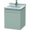 Duravit Waschtischunterbau L-CUBE 447x460x558mm Ans rechts betongrau matt