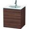 Duravit Waschtischunterbau L-CUBE 419x520x550mm nussbaum dunkel