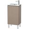 Duravit Waschtischunterbau L-CUBE 294x420x704mm Anschlag rechts leinen