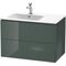 Duravit Waschtischunterbau L-CUBE 550x820x481mm Be li dolo grey hochglanz