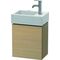 Duravit Waschtischunterbau L-CUBE 400x364x241mm Ans li mediterrane eiche
