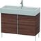 Duravit Waschtischunterbau VERO AIR 581x984x431mm nussbaum dunkel