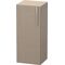 Duravit Halbhochschrank VERO 360x400x960mm Anschlag links leinen